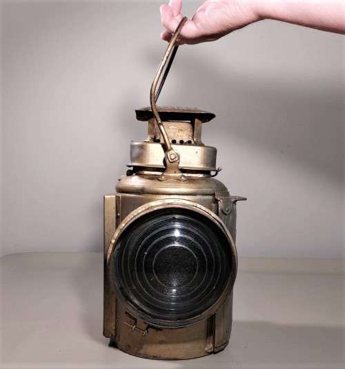 RAILWAY LAMP - VINTAGE ADLAKE CO LTD NON SWEATING LAMP - LONDON BRITISH MADE USED IN SOUTH AFRICA