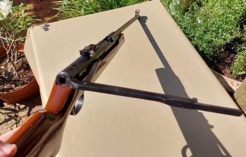 UNUSUAL AND RARELY SEEN TS-45 SIDELEVER AIR RIFLE - VINTAGE 1980s CHINESE 4.5MM CAL AIR RIFLE