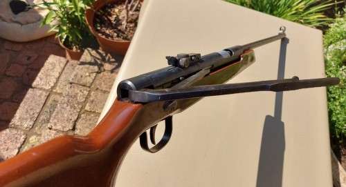UNUSUAL AND RARELY SEEN TS-45 SIDELEVER AIR RIFLE - VINTAGE 1980s CHINESE 4.5MM CAL AIR RIFLE