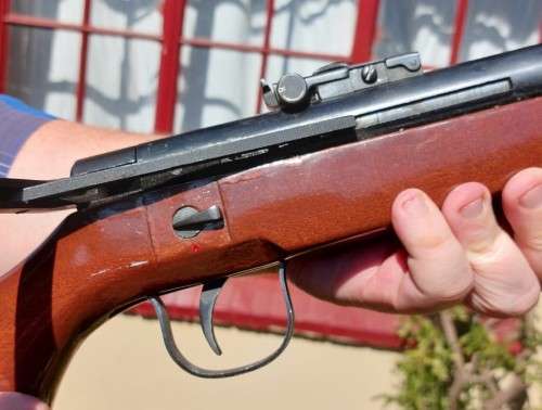 UNUSUAL AND RARELY SEEN TS-45 SIDELEVER AIR RIFLE - VINTAGE 1980s CHINESE 4.5MM CAL AIR RIFLE