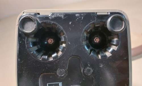 VINTAGE 1970S BRITISH POST OFFICE 746 GENERAL ELECTRIC ROTARY TELEPHONE TWO TONE BROWN AND GREY