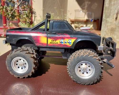 RARE VINTAGE DIGITCON 4x4 TURBO WINCH RC CAR FROM 1991 WORKING HEADLIGHTS NO TRANSMITTER