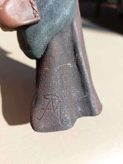 SOUL JOURNEYS MAASAI `DELILA` COLD-CAST BRONZE RESIN FIGURINE 24CM HIGH