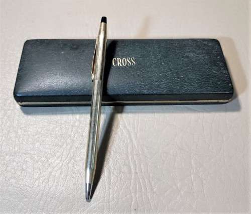 CROSS 1/20 (5%) 10KT ROLLED GOLD CLASSIC CENTURY BALLPOINT PEN - WORKING - THE USA PRESIDENTIAL PEN