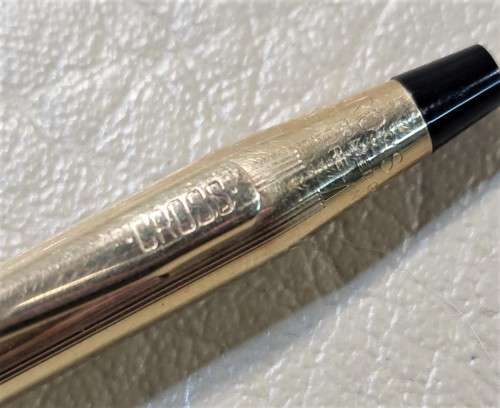 CROSS 1/20 (5%) 10KT ROLLED GOLD CLASSIC CENTURY BALLPOINT PEN - WORKING - THE USA PRESIDENTIAL PEN