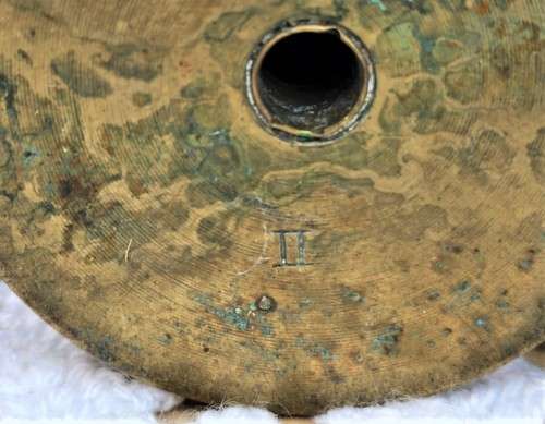 CONFIRMED WW1 ERA EOC (ELSWICK) STAMPED AND POSSIBLY A RARE 1897 ANGLO BOER WAR 45MM BRITISH BRASS
