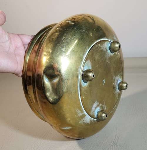 RARE ENGLISH HARRY J PRATT NESTOR TRADEMARKED BRASS BOWL OR PLANTER C(1901-1951)