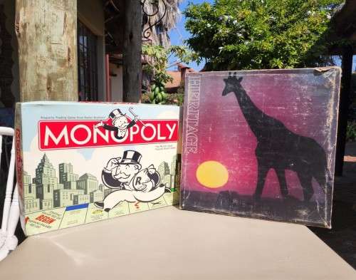 VINTAGE MONOPOLY AND COCA COLA SPONSORED HERITAGE BOARD GAMES BOTH FUNCTIONALLY COMPLETE