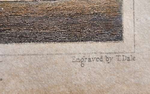 HIGHBURY COLLEGE ANTIQUE 1820S SHEPHERD DESIGN AND DALE ENGRAVING WITH SOME HAND COLOURING