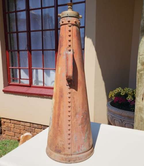 RARE 1951 CONICAL FIRE EXTINGUISHER FELTHAM ENGLAND