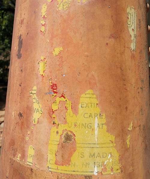 RARE 1951 CONICAL FIRE EXTINGUISHER FELTHAM ENGLAND