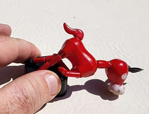 VINTAGE 1960S DONKEY PUSH PUPPET COLAPSABLE TOY