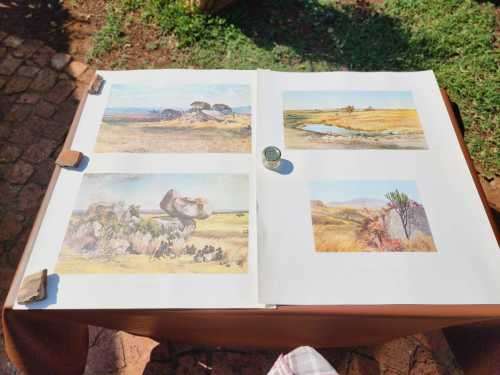 LIMITED EDITION NO 30 OF 500  ALICE BALFOUR RHODESIAN 1894 LANDSCAPE WATERCOLOURS