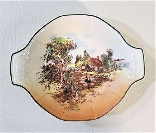 ROYAL DOULTON ONLY 40 MILES RUSTIC ENGLAND SERIES DISH FROM 1952 D6297
