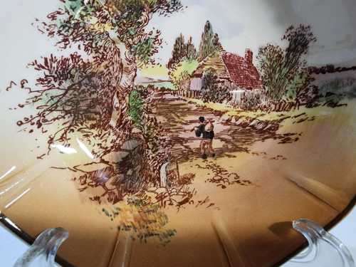 ROYAL DOULTON ONLY 40 MILES RUSTIC ENGLAND SERIES DISH FROM 1952 D6297