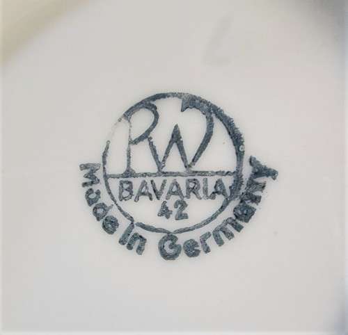 RUDOLF WACHTER (RW) BAVARIA GERMANY 1930S SILVER OVERLAID PORCELAIN TEA SET  17 PIECES - RARE