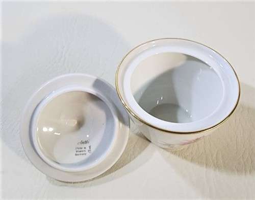 ALKA KUNST BAVARIA GERMANY 1950S SILVER OVERLAID PORCELAIN TEA SET  19 PIECES  HANDPAINTED - RARE