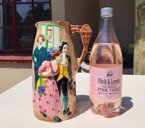 LARGE BURLEIGH WARE 1940S `SALLY IN OUR ALLEY` HAND PAINTED JUG
