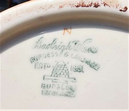 LARGE BURLEIGH WARE 1940S `SALLY IN OUR ALLEY` HAND PAINTED JUG