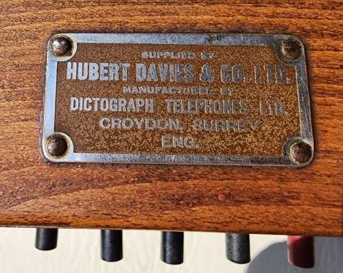 VINTAGE 1940S HUBERT DAVIES 6 LINE DICTOGRAPH MASTER STATION PHONE