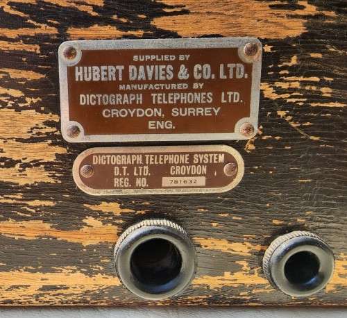 VINTAGE 1940S HUBERT DAVIES 6 LINE DICTOGRAPH MASTER STATION PHONE