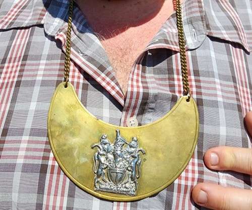 SOUTHERN RHODESIA 1970S INTERNAL AFFAIRS CHIEFS GORGET  1ST OF 3 ON AUCTION THIS WEEK