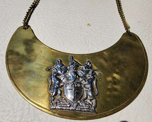 SOUTHERN RHODESIA 1970S INTERNAL AFFAIRS CHIEFS GORGET  1ST OF 3 ON AUCTION THIS WEEK