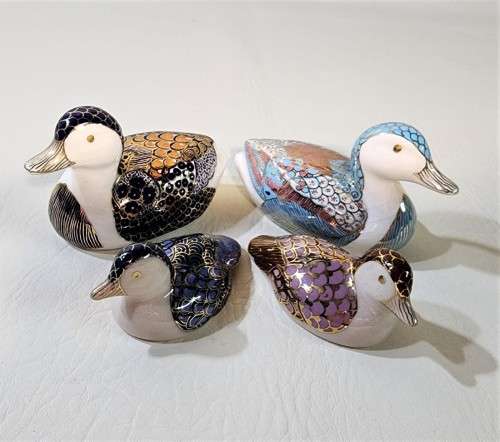 FAMILY OF FOUR PORCELAIN DUCKS - DESIGN ATTRIBUTED TO HAROLD PETER BIRCH (1931-2016) ZIMBABWE
