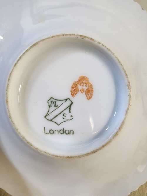 RARELY SEEN 1930S PFEIFFER & LOWENSTEIN IN SCHACKENWERTH AUSTRIA (PLS) DEMITASSE CUP AND SAUCER