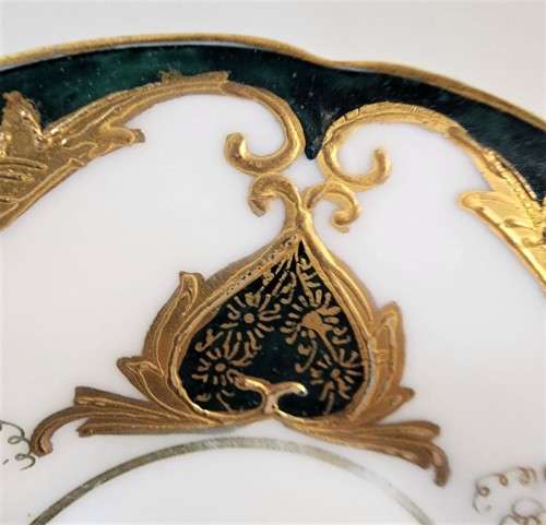 RARELY SEEN 1930S PFEIFFER & LOWENSTEIN IN SCHACKENWERTH AUSTRIA (PLS) DEMITASSE CUP AND SAUCER