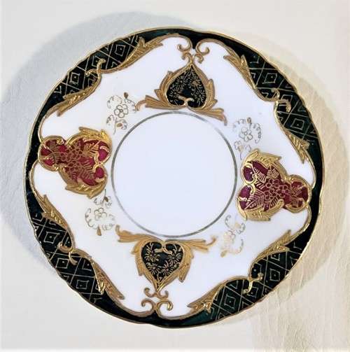 RARELY SEEN 1930S PFEIFFER & LOWENSTEIN IN SCHACKENWERTH AUSTRIA (PLS) DEMITASSE CUP AND SAUCER