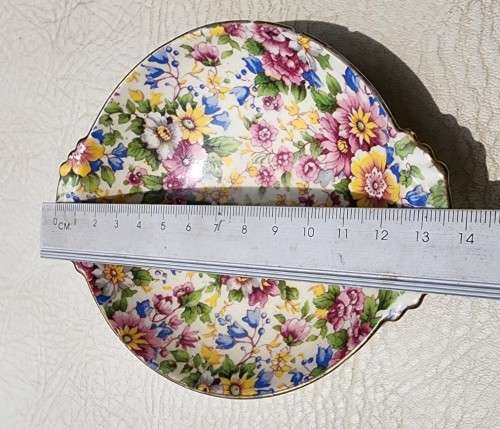 COLLECTABLE 1930S GRIMWADES ROYAL WINTON CHEADLE PATTERN CHINZ FLOWER HANDLED SWEETS BOWL