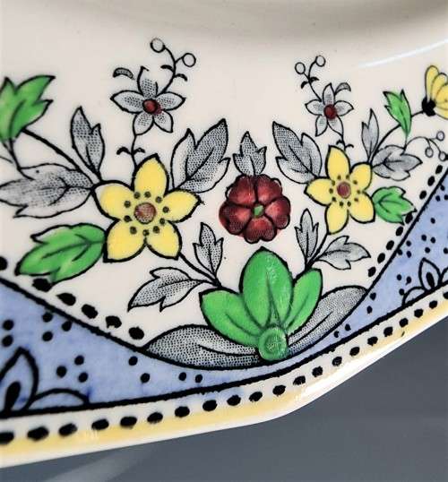 ROYAL DOULTON 1ST SET DINNER, DESERT, BREAD PLATES HANDPAINTED DRAYCOT D4635 (1926-19??) PATTERN