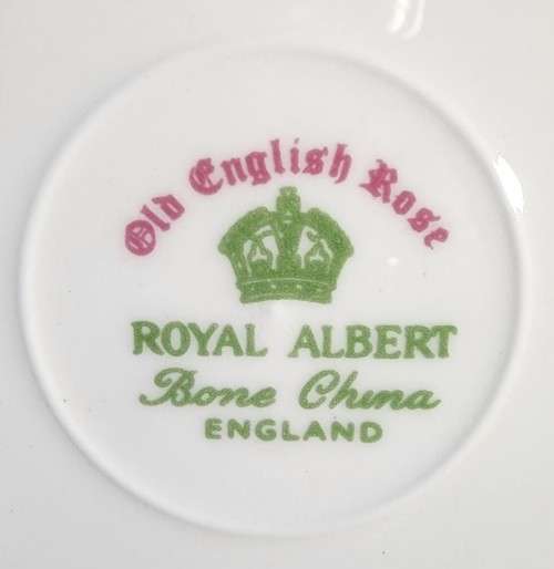 ROYAL ALBERT VINTAGE 1945-1970S OLD ENGLISH ROSE DISCONTINUED PATTERN CUP AND SAUCER DUO 2ND OF 2
