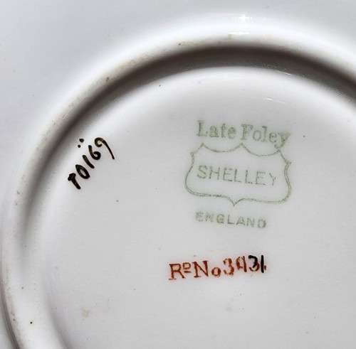 EDWARDIAN (1910-1916) GENTLEMANS LATE FOLEY SHELLEY MOUSTACHE CUP AND SAUCER