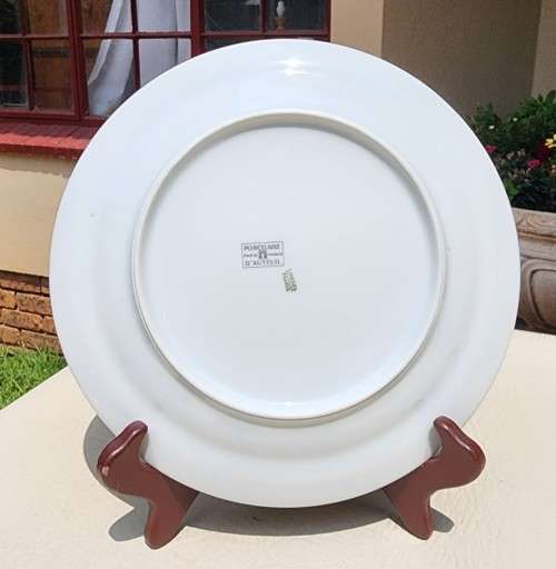 RABBITS & THYME (LES LAPINS ET SERPOLET) PORCELAINE D`AUTEUIL LIMOGES FRANCE CHAMBORD SERIES PLATES