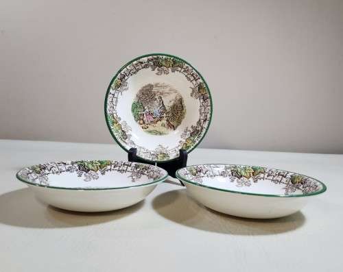 COPELAND SPODE BYRON PATTERN (1933-1969) HAND PAINTED SERVING BOWLS WITH STANDARD SHAPE