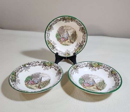 COPELAND SPODE BYRON PATTERN (1933-1969) HAND PAINTED SERVING BOWLS WITH STANDARD SHAPE