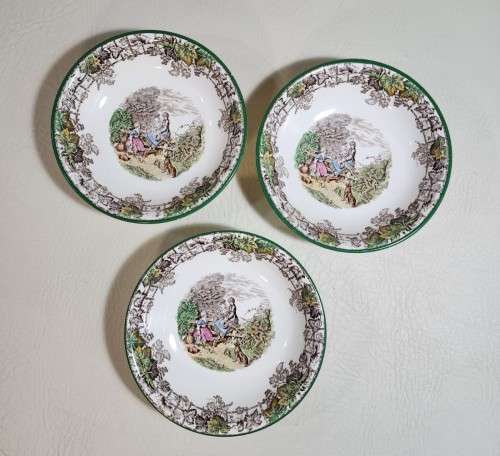 COPELAND SPODE BYRON PATTERN (1933-1969) HAND PAINTED SERVING BOWLS WITH STANDARD SHAPE