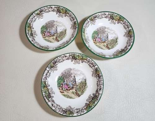 COPELAND SPODE BYRON PATTERN (1933-1969) HAND PAINTED SERVING BOWLS WITH STANDARD SHAPE