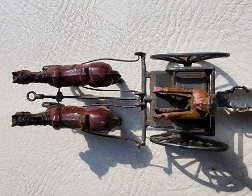 ANTIQUE (1910-1920) SIMON & ROVOLLET DEPOSE FRANCE WW1 HOWITZER LEAD CANNON - SHOOTS MATCHES!