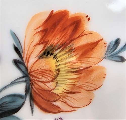 GERMANY NYMPHENBURG! PORCELAIN WALL PLATE HAND PAINTED! - SHIELD AND CROWN MARK (1910-1975)