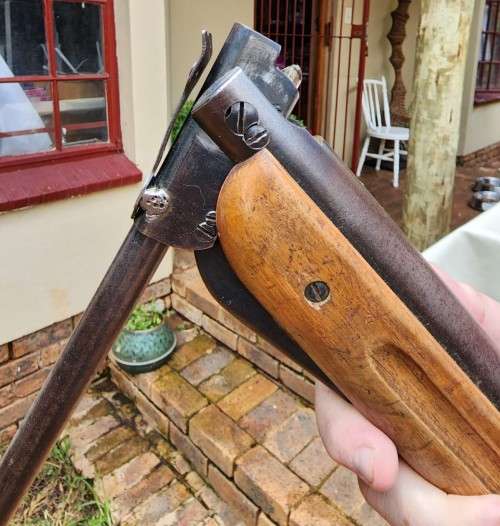 RARE 1950S JUNG ROLAND GERMAN 4.5MM BREAKBARREL SPRING PISTOL AIR RIFLE - ONLY MADE FOR 10 YEARS!