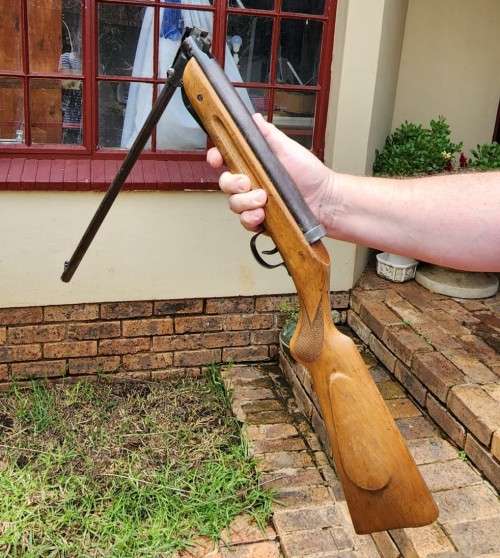 RARE 1950S JUNG ROLAND GERMAN 4.5MM BREAKBARREL SPRING PISTOL AIR RIFLE - ONLY MADE FOR 10 YEARS!