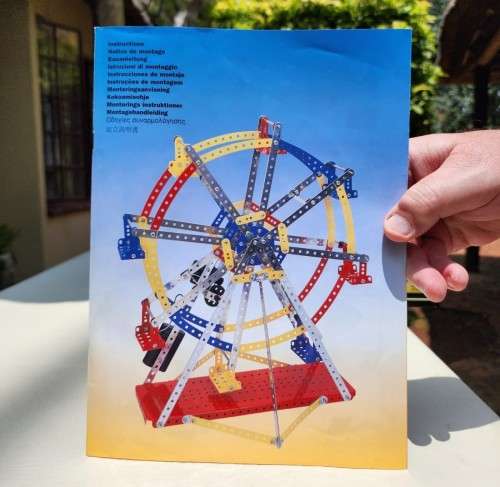 MECCANO MOTORISED FERRIS WHEEL 2005 SPECIAL EDITION SET 8258 IN METAL CASE