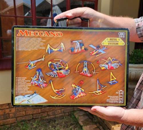 MECCANO MOTORISED FERRIS WHEEL 2005 SPECIAL EDITION SET 8258 IN METAL CASE