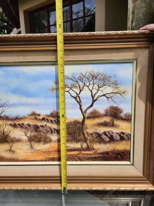 STOFPAD IN DIE VELD 1983 OIL ON CANVAS ON BOARD BY NICO COETZEE (SA ARTIST DECEASED) (70CM W 40CM H)