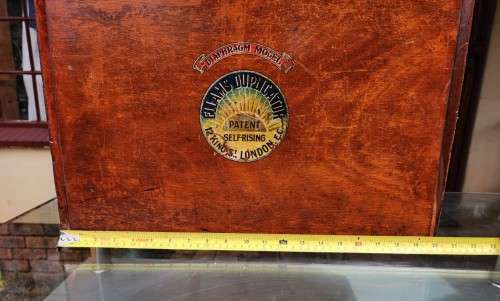 ANTIQUE 1930S PORTABLE COPYING MACHINE! AN ELLAMS LONDON SCREEN PRINTING DUPLICATOR SET