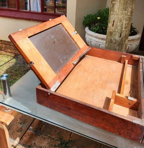 ANTIQUE 1930S PORTABLE COPYING MACHINE! AN ELLAMS LONDON SCREEN PRINTING DUPLICATOR SET