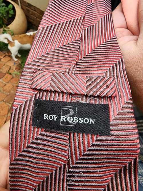 GROUP OF 20 VINTAGE NECK TIES  MANY EUROPEAN BRAND NAMES  MANY PURE SILK - WITH HANGER